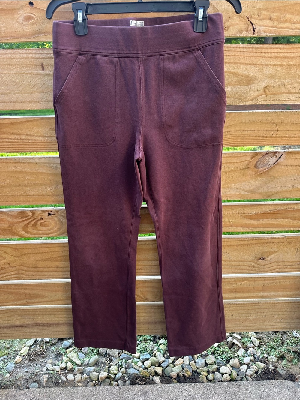 Duluth Trading Co. Deep Plum Knit Pull-On Pants
